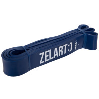 Гума петля для підтягувань та тренувань стрічка силова Zelart POWER BANDS FI-0889-4 POWER BAND 25-57кг синій