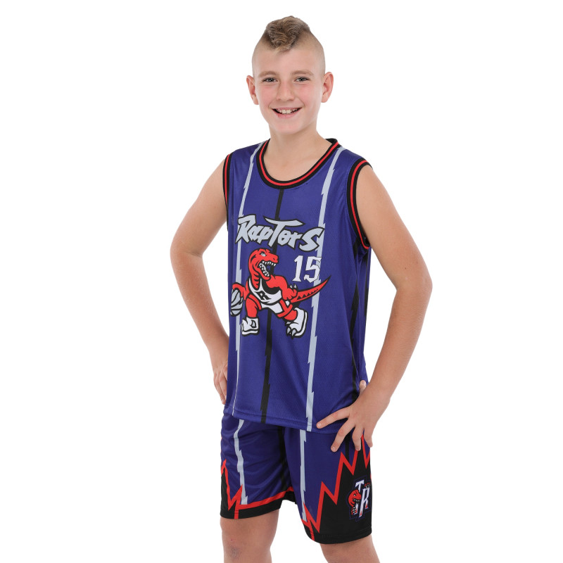 Форма баскетбольна дитяча NBA клуб Raptors 15 BA-9828 S-2XL фіолетово-червоний Фіолетовий