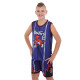 Форма баскетбольна дитяча NBA клуб Raptors 15 BA-9828 S-2XL фіолетово-червоний Фіолетовий