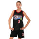 Форма баскетбольна дитяча NBA клуб Sixers 3 BA-6657 S-2XL чорний-червоний