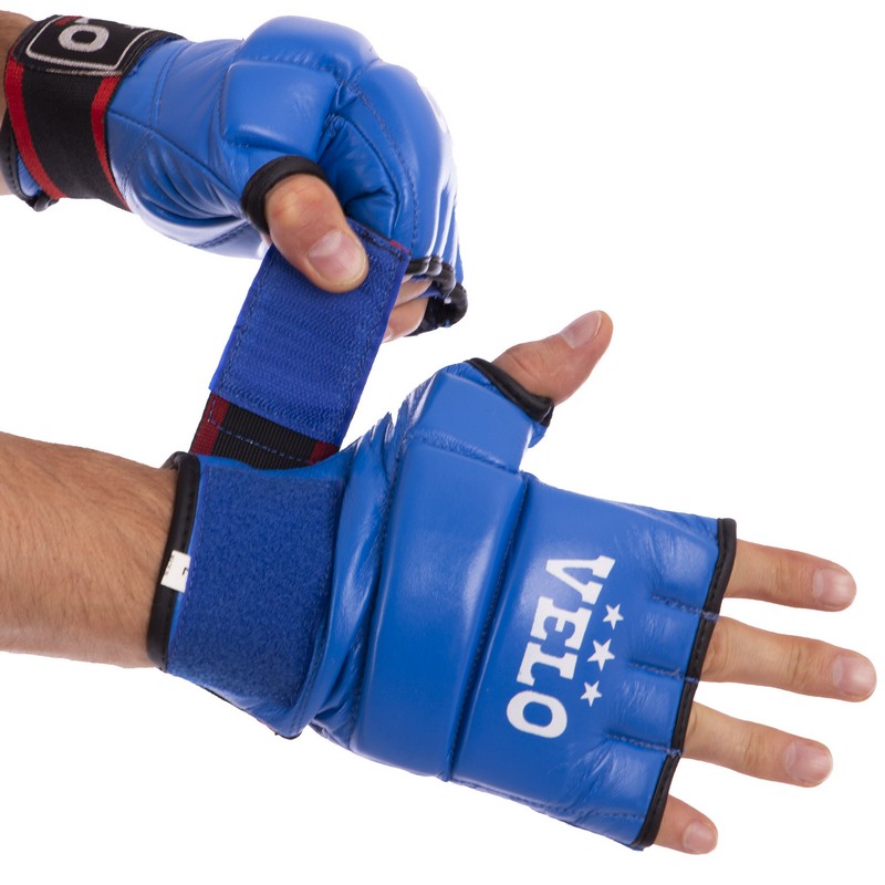 Рукавиці для змішаних єдиноборств MMA VELO ULI-4023 S-XL Синій
