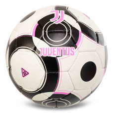 М'яч футбольний BALLONSTAR JUVENTUS FB-7583 №5 PU білий-чорний-рожевий