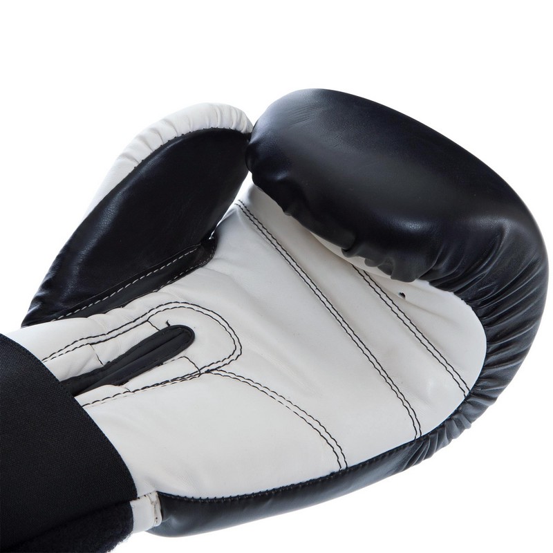 Рукавиці боксерські на липучці PU UFC PRO Compact UHK-75004 S-M білий-чорний