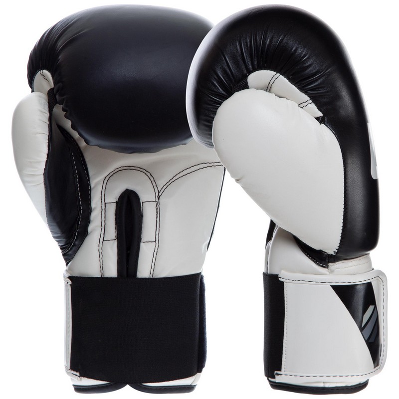 Рукавиці боксерські на липучці PU UFC PRO Compact UHK-75005 L білий-чорний