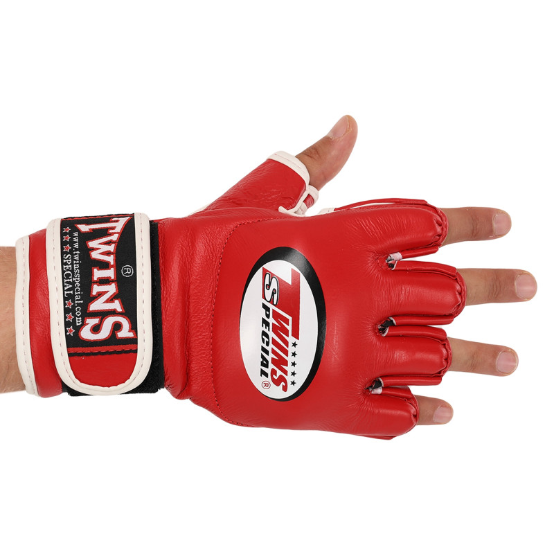 Рукавиці для змішаних єдиноборств MMA TWINS GGL-6 M-XL Червоний