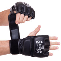 Рукавиці для змішаних єдиноборств MMA TOP KING Super TKGGS S-XL Чорний