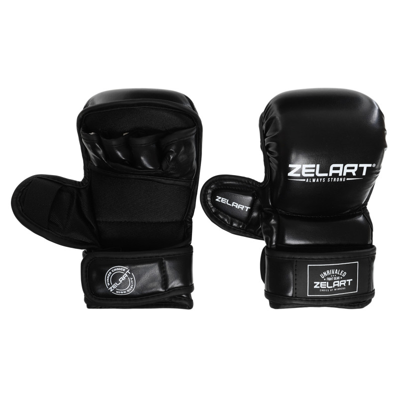 Рукавиці Краби спарингові для MMA Zelart BO-4612 S-XL Червоний-чорний