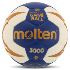М'яч гандбольний MOLTEN IHF Official game ball H2X5001 размер 2 синій