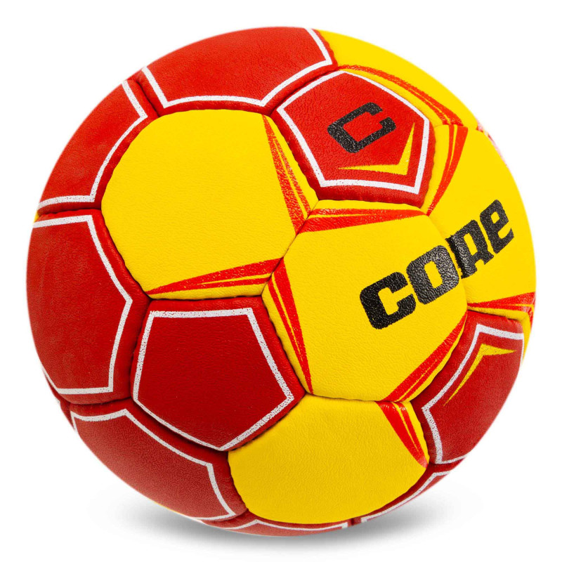 М'яч гандбольний CORE PLAY STREAM CRH-049-2 размер 2 жовтий-червоний