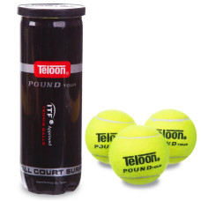 М'ячі для великого тенісу TELOON POUND TOUR T828P3 3шт салатовий