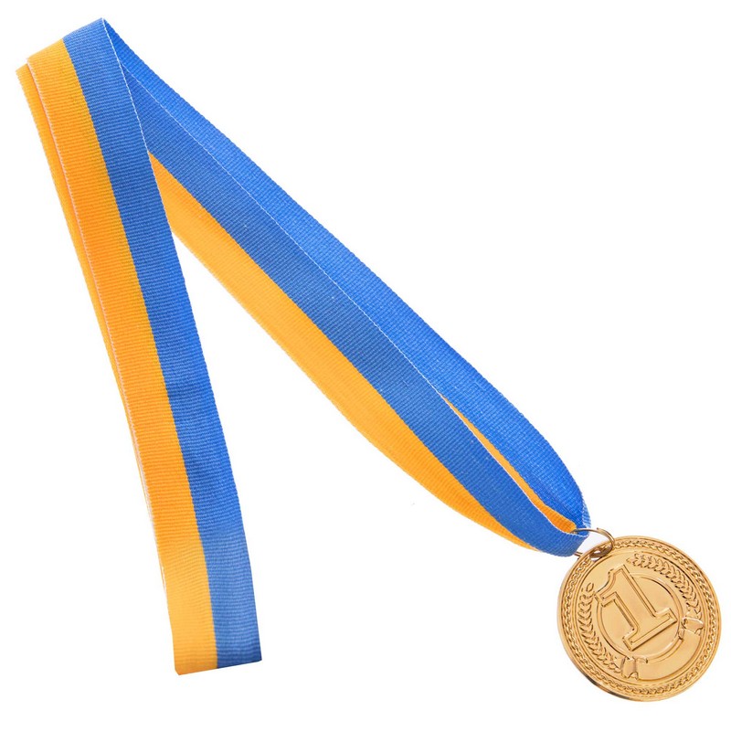 Медаль спортивна зі стрічкою Sport CELEBRITY C-6406 ø4,5см золото, срібло, бронза