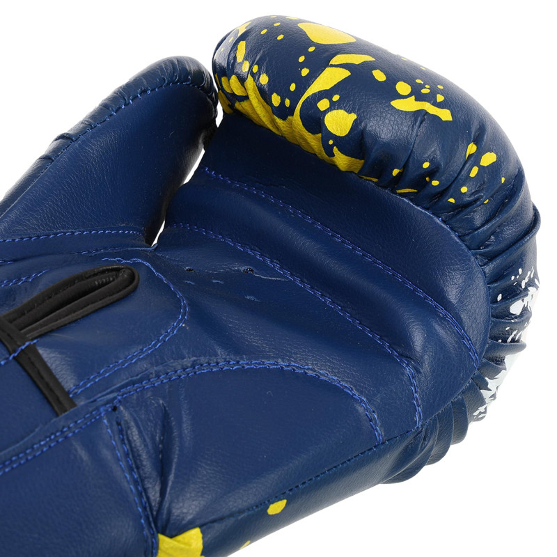 Рукавиці боксерські на липучці PVC MIKE TYSON MA-4263 10-14унцій Чорний