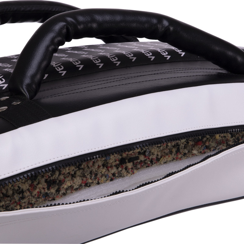 Маківара Вигнута тренувальна для відпрацювання ударів Skintex VENUM ABSOLUTE LONG KICK SHIELD VN1201 53х43х10см 1шт чорний-білий