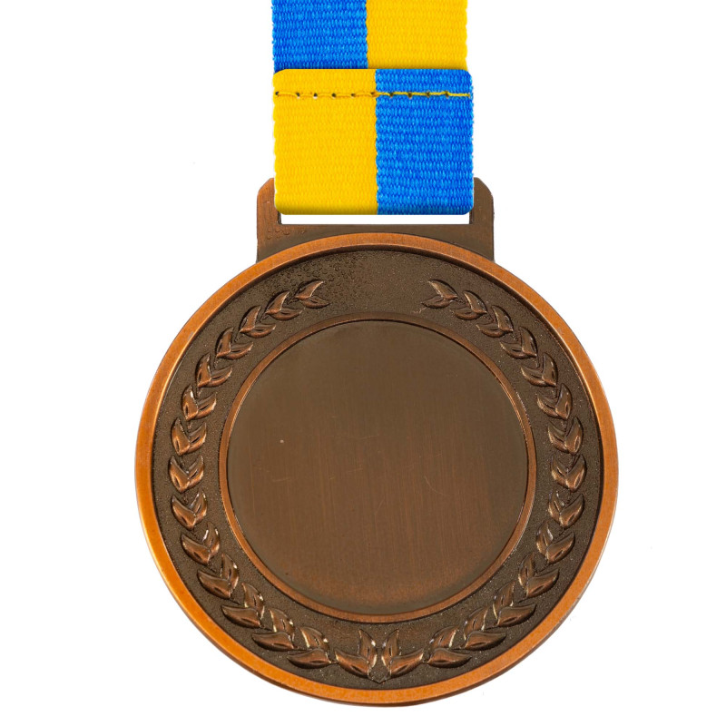 Медаль спортивна зі стрічкою тематична Sport Футбол C-6842 ø6,5см золото, срібло, бронза