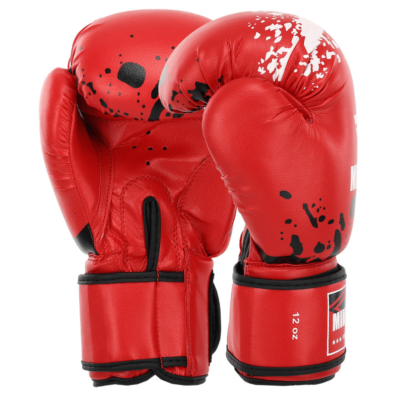 Рукавиці боксерські на липучці PVC MIKE TYSON MA-4263 10-14унцій Чорний