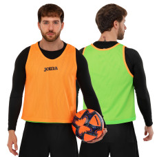 Манішка спортивна ігрова двостороння цільна Joma 101689-050 салатовий-помаранчевий