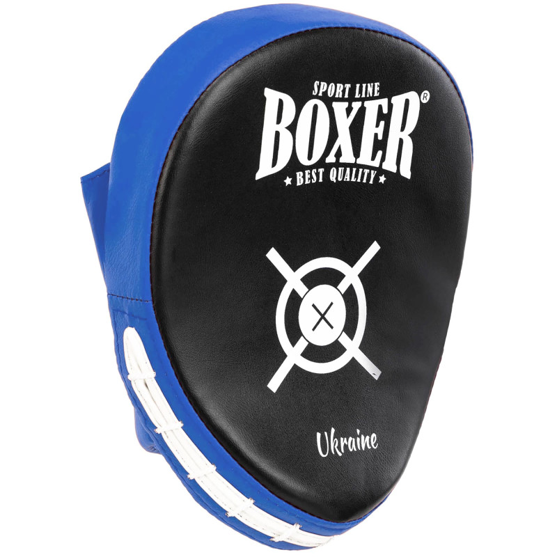 Лапа боксерська вигнута тренувальна Кожвініл BOXER 2011-01 19х23х4см 2штуки