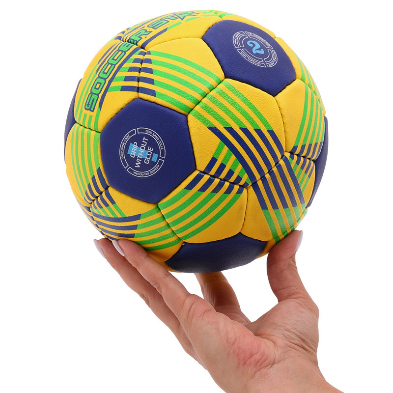 М'яч гандбольний SOCCER STAR HB-4527-2 розмір 2 жовтий-синій
