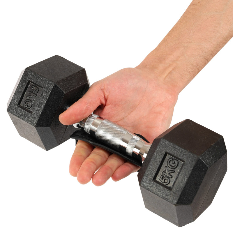 Накладки на долоні грипси Gym Grips для силових тренувань та турніка силіконові нековзні Sport TA-5980 2 шт чорний