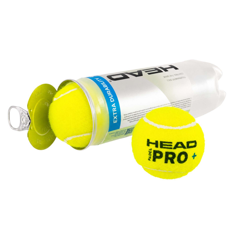 М'яч для падел-тенісу HEAD Padel Pro+ 540203 3шт салатовий