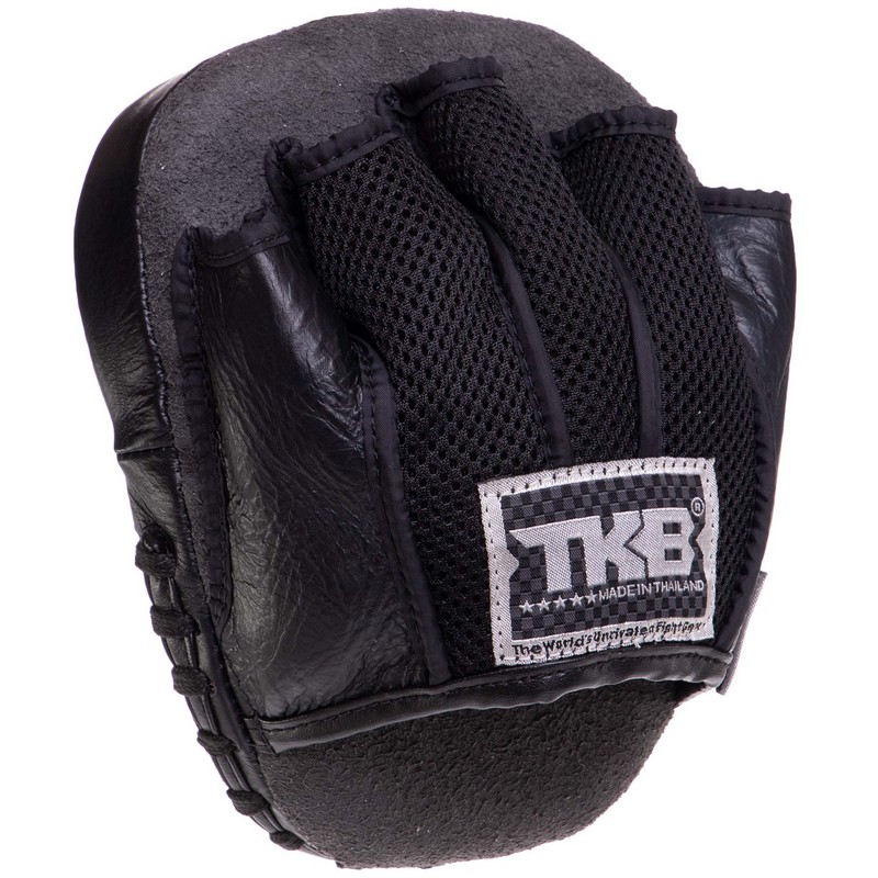 Міні-лапа боксерська зігнута тренувальна шкіра TOP KING Light Weight TKFML 18x15x4см 2штуки