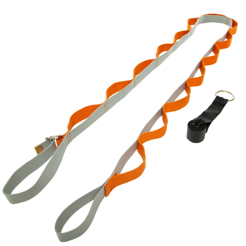 Стрічка стропа з петлями для розтяжки Stretch Strap з дверним якорем Sport PL-1796 14 петель