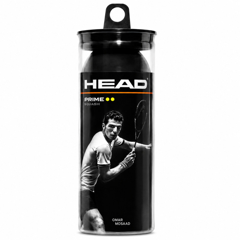 Набір м'ячів для сквошу HEAD Prime 287316 3шт чорний