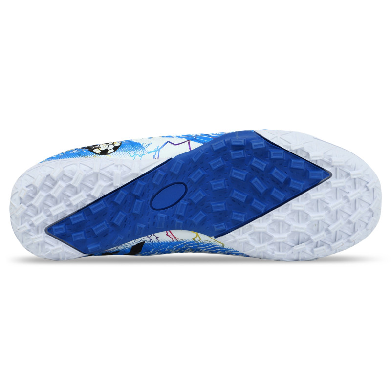 Сороконіжки футбольні дитячі підліткові LIJIN 2300-35-39-2 розмір 35-39 синій-білий-чорний Синій-білий-сірий