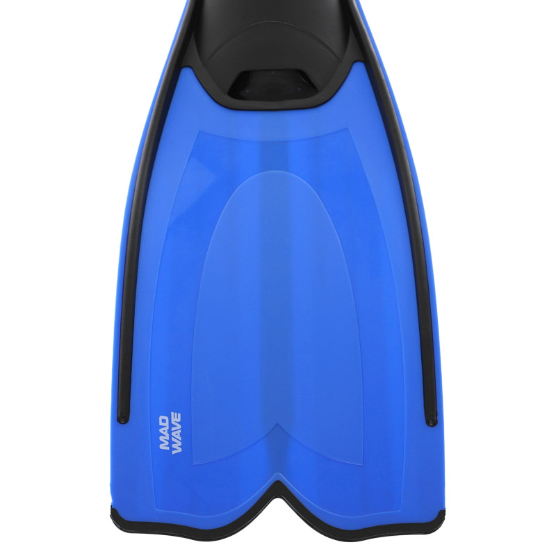 Ласти для дайвінгу із закритою п'ятою цільна калоша MadWave Vector II junior M064004 розмір 2XS-4XS Синій