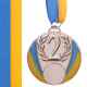 Медаль спортивна зі стрічкою Sport UKRAINE з українською символікою C-4339 ø6,5см золото, срібло, бронза