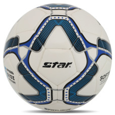 М'яч футбольний SOFTEK STAR SPOTLIGHT SB4085C №5 PU білий-синій