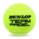 М'ячі для великого тенісу DUNLOP TEAM PADEL DL601385 3шт салатовий