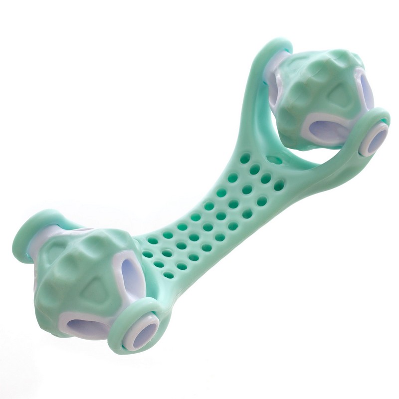 Масажер роликовий для тіла ручний 2 кульки FHAVK Massage Roller Sport FI-1532