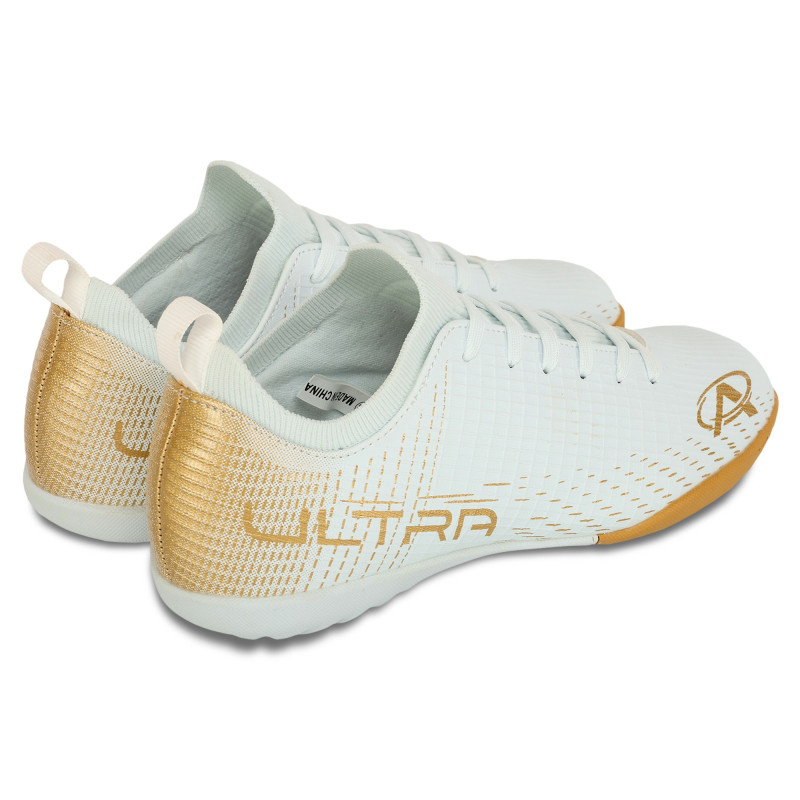 Сороконіжки футбольні дитячі підліткові Pro Action PRO0402-10B розмір 35-40 білий-золотий