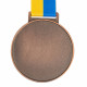 Медаль спортивна зі стрічкою Sport UKRAINE з українською символікою C-6833 ø6,5см золото, срібло, бронза