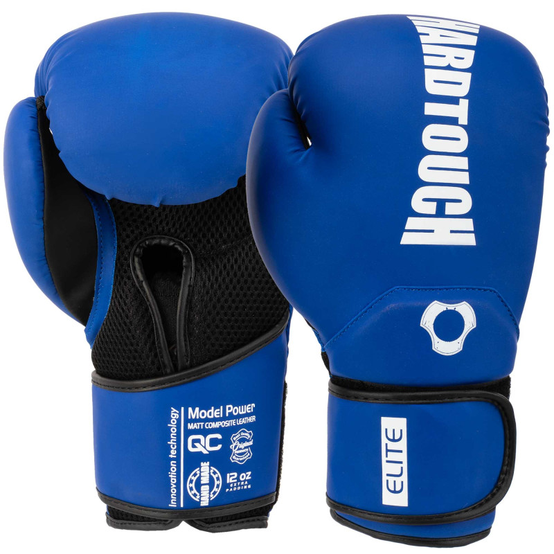 Рукавиці боксерські на липучці PU HARD TOUCH BO-5229 10-14унцій Бордовий
