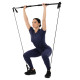 Палиця гімнастична з еспандерами Gym Stick для фитнеса Sport FI-4412 1,3м чорний