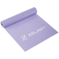 Стрічка еластична для фітнесу та йоги Zelart FI-7796-1 фіолетовий