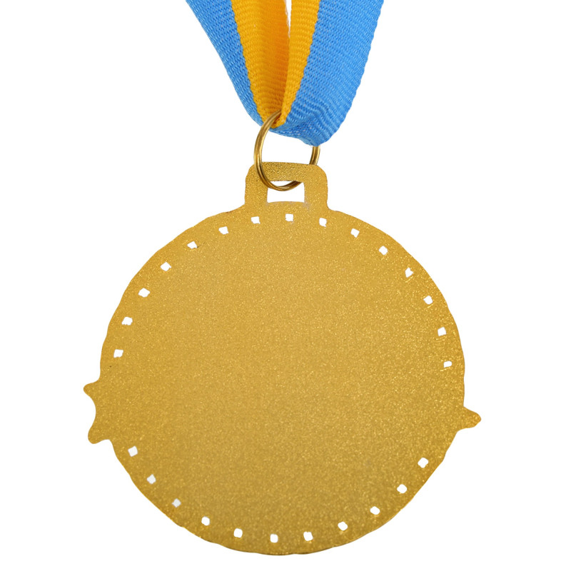 Медаль спортивна зі стрічкою Sport SUCCESS C-0643 ø6см золото, срібло, бронза