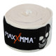 Бинти боксерські з принтом Череп бамбук 2штуки MAXXMMA WR05-120 3м чорний-білий