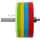 Бамперні диски поліуретанові Bumper Plates LiveUp LP8027-10 ø50.5мм 10кг зелений-чорний