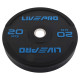 Бамперні диски гумові Bumper Plates LiveUp LP8331-20 ø50.5мм 20кг чорний
