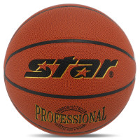 М'яч баскетбольний STAR PROFESSIONAL BB327 розмір 7 помаранчевий