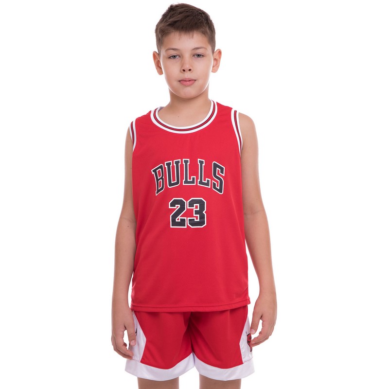 Форма баскетбольна дитяча NBA клуб Chicago Bulls 23 5351 S-2XL Червоний-білий