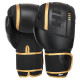 Рукавиці боксерські на липучці PU HARD TOUCH BO-4250 10-14 унцій Чорний-помаранчевий