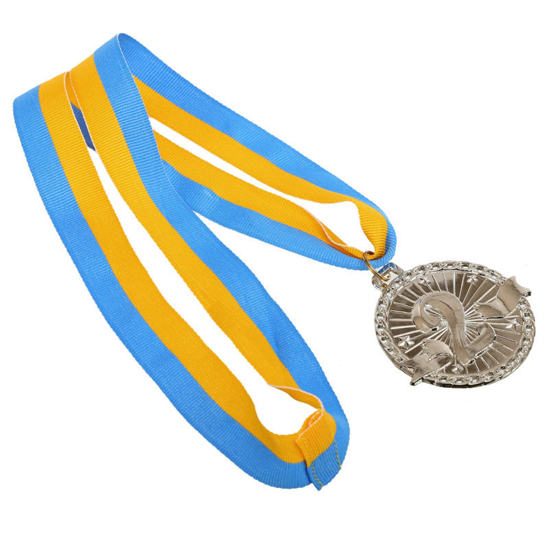 Медаль спортивна зі стрічкою Sport SUCCESS C-0643 ø6см золото, срібло, бронза