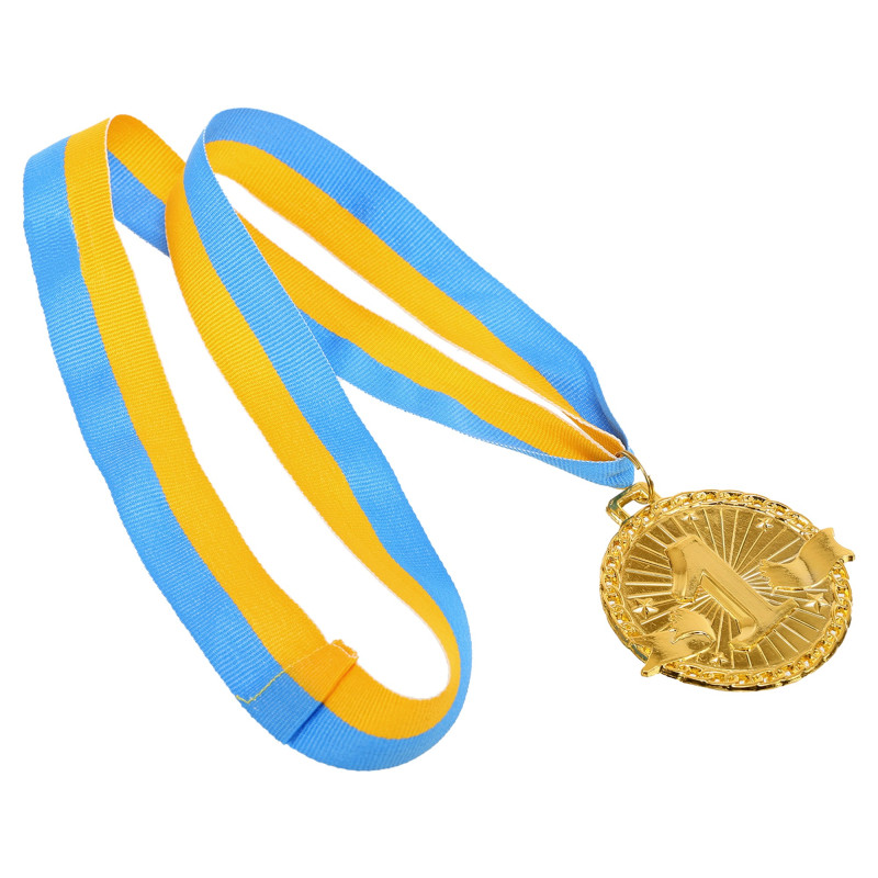 Медаль спортивна зі стрічкою Sport SUCCESS C-0643 ø6см золото, срібло, бронза