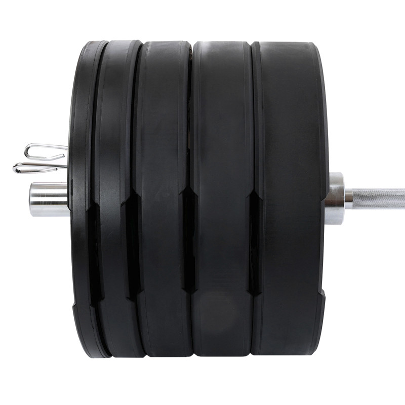 Бамперні диски гумові Bumper Plates LiveUp LP8331-10 ø50.5мм 10кг чорний
