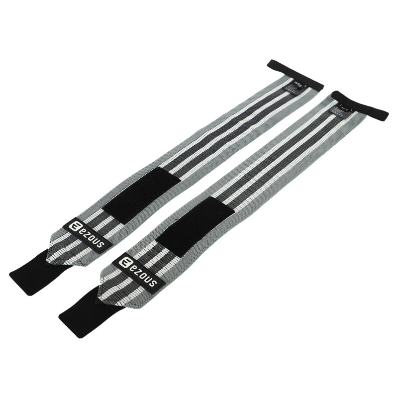 Бинти кистьові для жиму STRONG WRIST WRAPS EZOUS C-05 2штуки фіолетовий-чорний