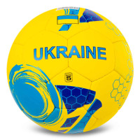 М'яч футбольний BALLONSTAR UKRAINE FB-5181 №5 PU жовтий-блакитний